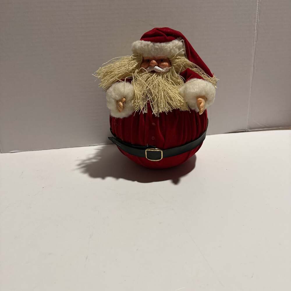 Vintage Paper Wrapped Leebo Santa Claus